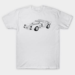 Lancia 037 Black Outline T-Shirt